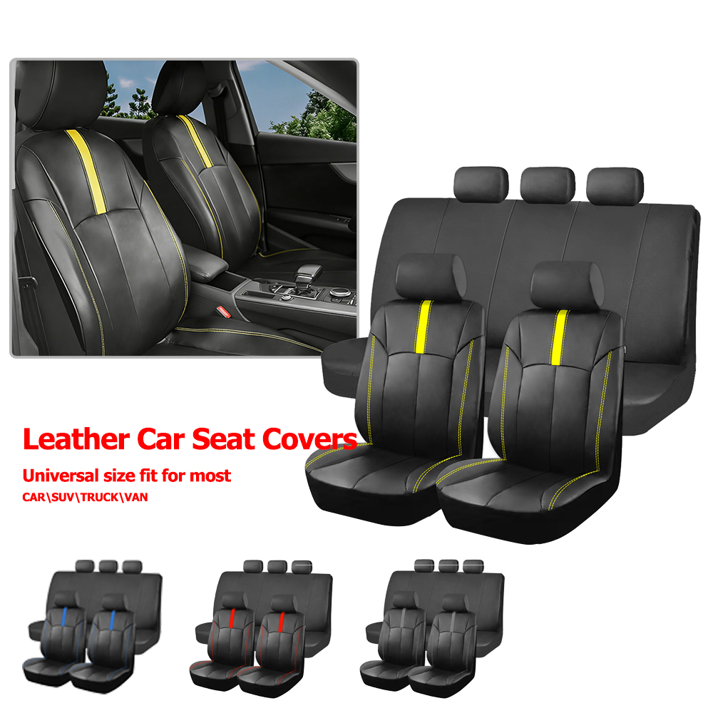 Interior Design Concept - ปลอกหุ้มเบาะรถยนต์หนัง PU อเนกประสงค์ เหมาะสำหรับรถยนต์ SUV รถบรรทุก