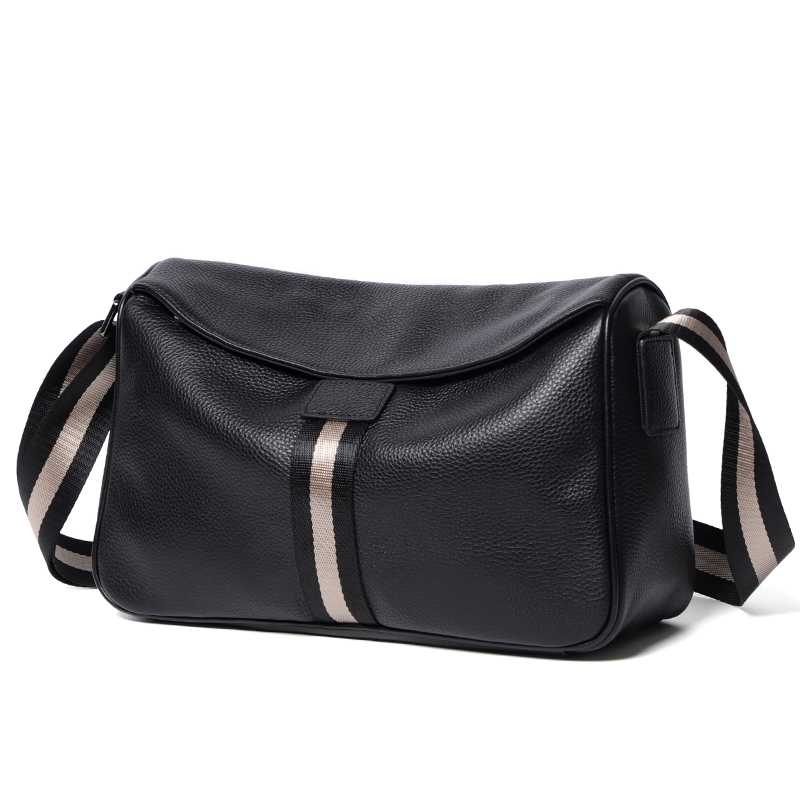 Interior Design Style - ออกแบบใหม่ผู้ชายกระเป๋าหนังแท้เด็ก Flap Cowhide หนังไหล่กระเป๋าผู้ชาย Crossbody Messenger
