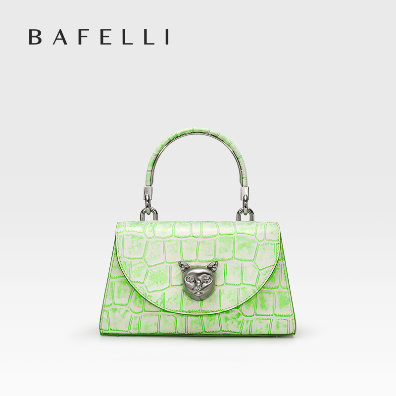 Interior Design Style - BAFELLI 2026 กระเป๋าผู้หญิงรุ่นใหม่ของแท้จากดีไซเนอร์แบรนด์หรู CAT สไตล์ลำลอง กระเป๋าสะพายหนังจระเข้
