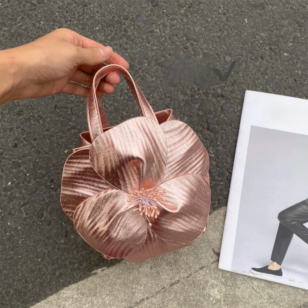 Interior Design Style - นวัตกรรมสไตล์จีนดอกไม้กระเป๋าดอกไม้ Drawstring MINI Tote กระเป๋าภาษาฝรั่งเศสคํา Luxury