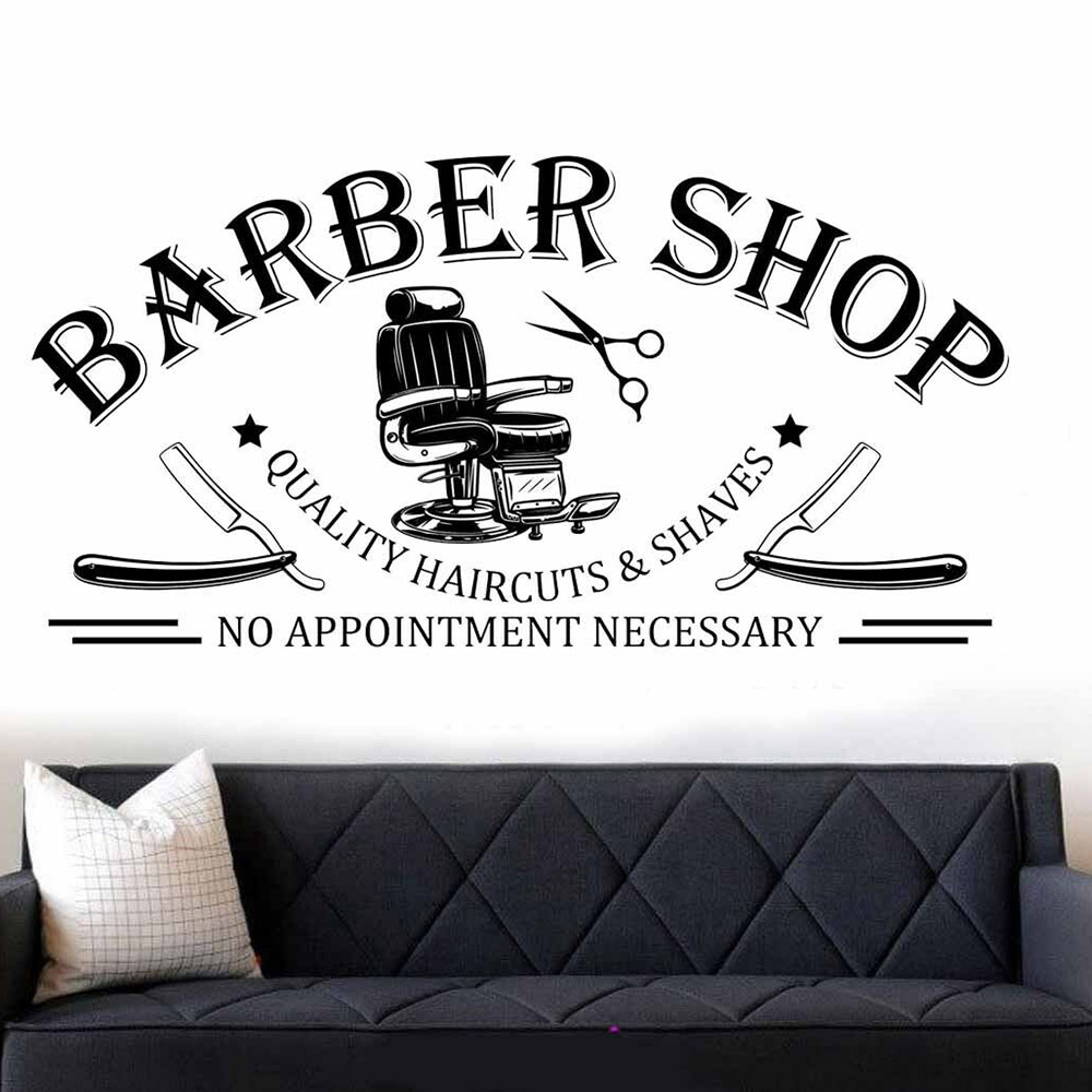 Barbershop หน้าต่างกำแพงสติกเก - Interior Design Concept บทวิจารณ์และราคา