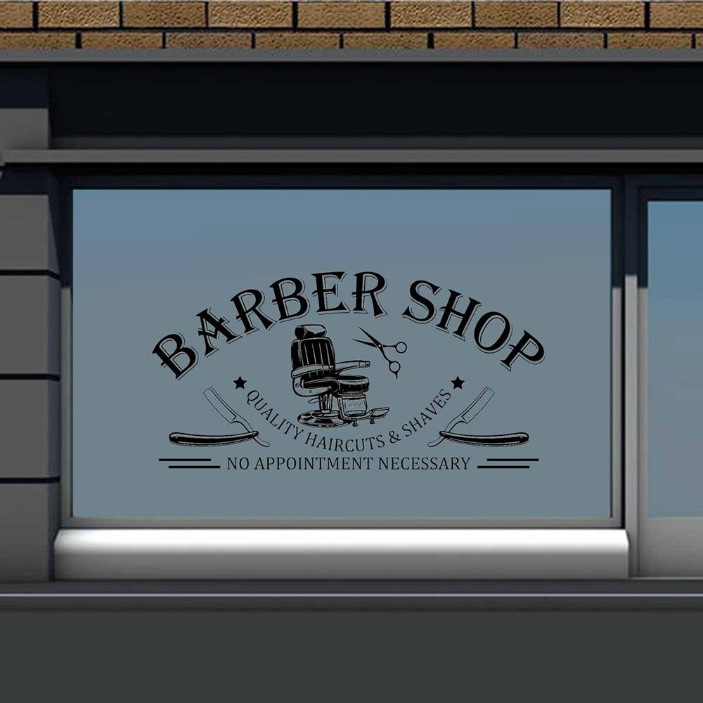 Barbershop หน้าต่างกำแพงสติกเก - Interior Design Concept บทวิจารณ์และราคา