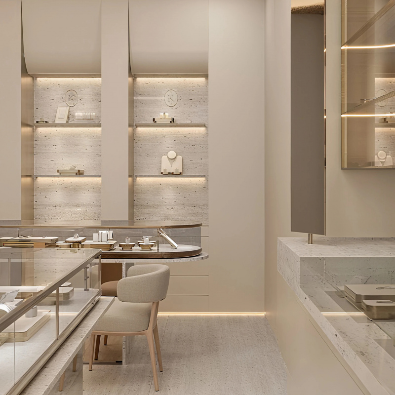 ร้านขายเครื่องประดับหรูหรา ออก - Interior Design Retail บทวิจารณ์และราคา