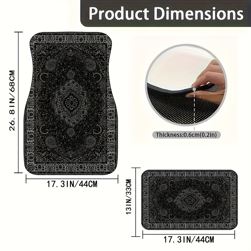 พรมปูพื้นรถผ้าพันคอรูปสี่เหลี่ - Interior Design Concept บทวิจารณ์และราคา